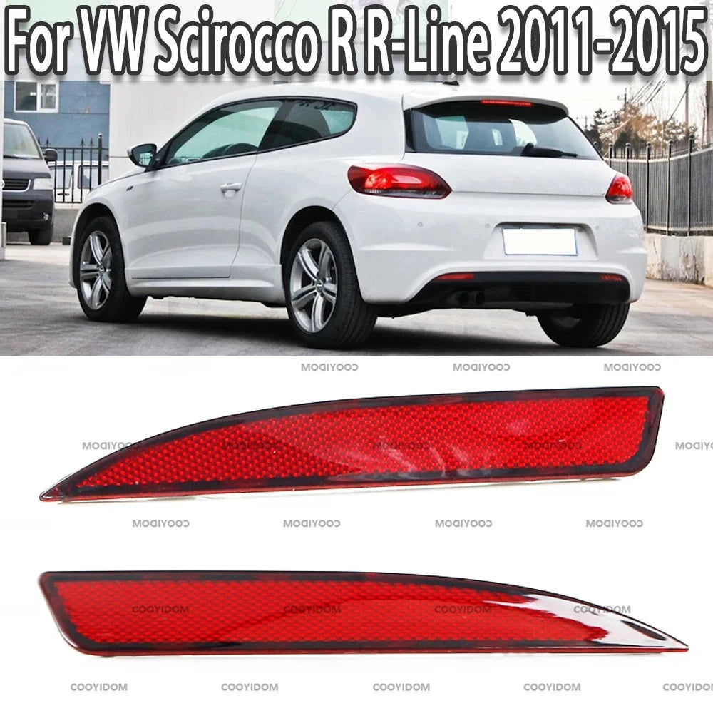 Réflecteur de Pare-Chocs Arrière Volkswagen Scirocco 2011-2015 - vue de face - Becquet Voiture