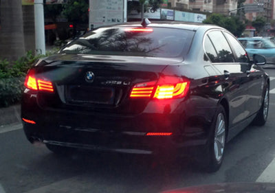 Réflecteur de Pare-Chocs LED BMW Série 5 F10 F11 F18 - installé sur véhicule - Becquet Voiture