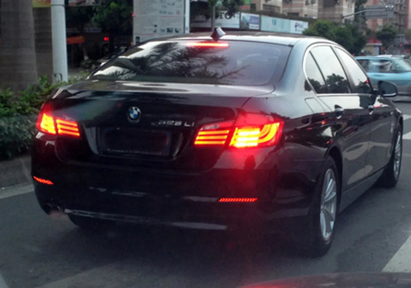 Réflecteur de Pare-Chocs LED BMW Série 5 F10 F11 F18 - installé sur véhicule - Becquet Voiture