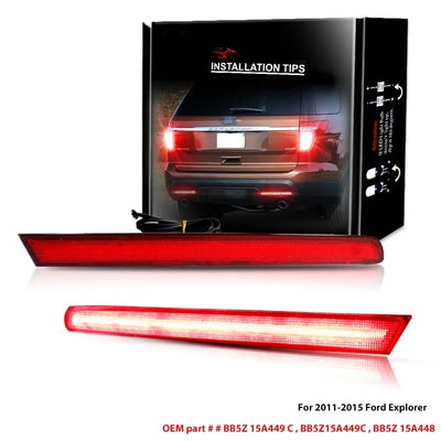 Réflecteur LED Pare-Choc Ford Explorer Pre-LCI - vue de face - Becquet Voiture