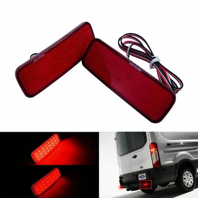 Réflecteur LED Pare-Chocs Arrière Ford Transit Custom Connect - vue de face - Becquet Voiture