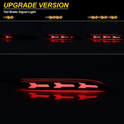 Réflecteur LED Pare-Chocs Ford Mustang Clignotant Séquentiel (2015-2017) - installé sur véhicule - Becquet Voiture