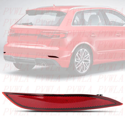 Réflecteur Pare-Chocs Arrière Audi A3 Hatchback 2017-2020 - détail du montage - Becquet Voiture
