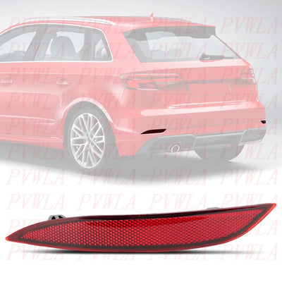 Réflecteur Pare-Chocs Arrière Audi A3 Hatchback 2017-2020 - vue rapprochée - Becquet Voiture