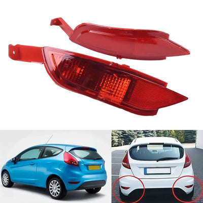 Réflecteur Pare-Chocs Arrière Ford Fiesta MK7 (2008-2012) - vue arrière - Becquet Voiture