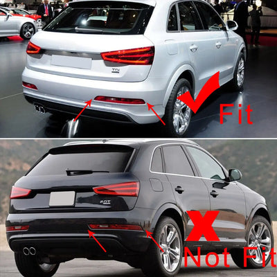 Réflecteur Pare-Chocs Arrière LED Audi Q3 8UB (2011-2014) - vue de profil - Becquet Voiture