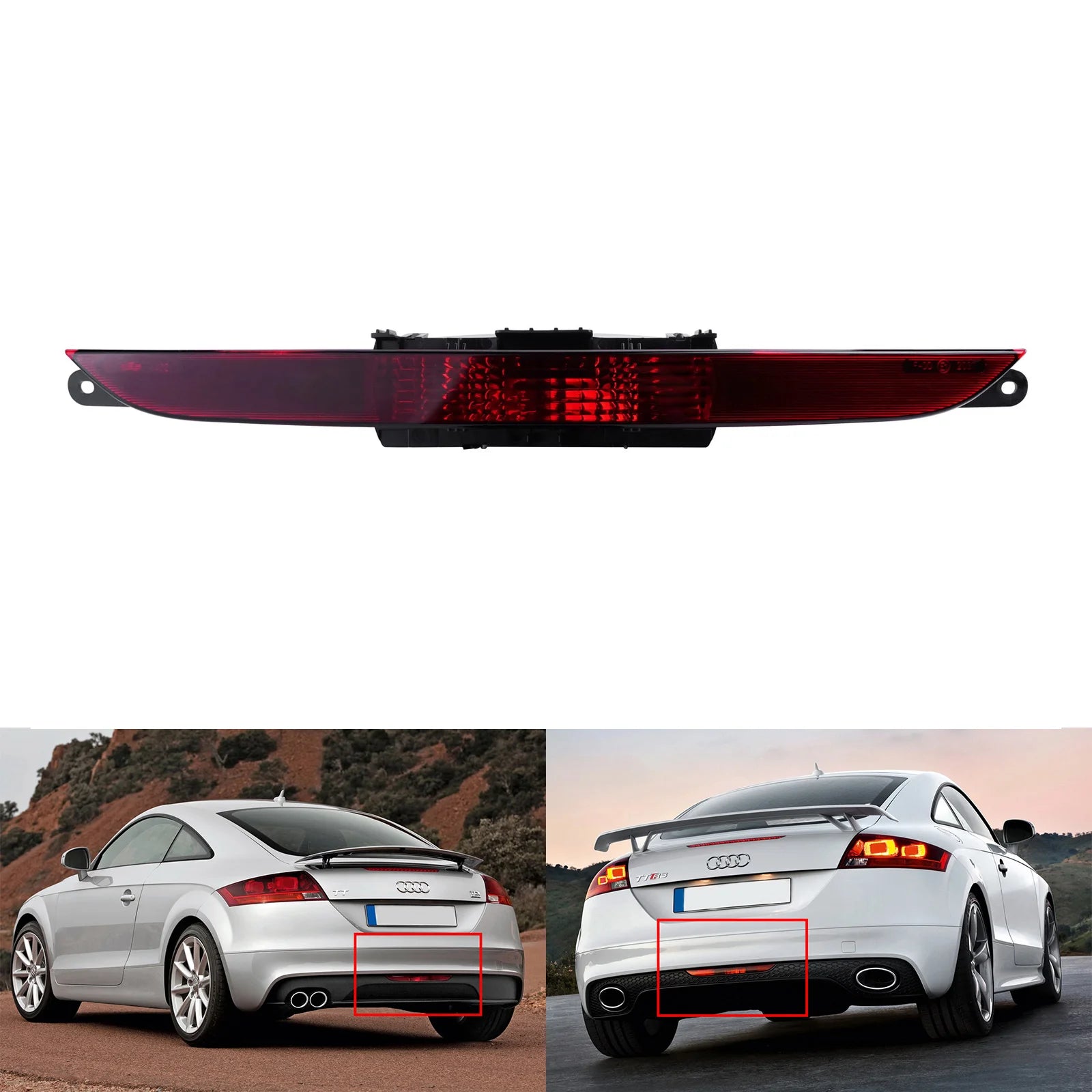 Réflecteur Pare-Chocs Audi TT 8J MK2 2007-2014 - vue de face - Becquet Voiture
