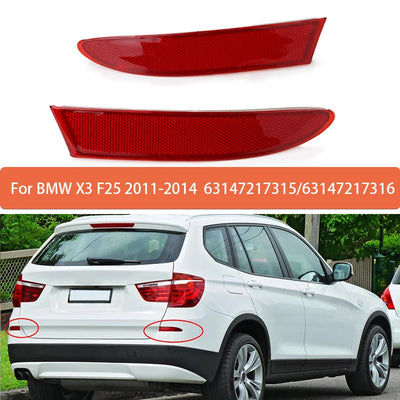 Réflecteurs de Pare-Chocs LED BMW X3 F25 2011-2014 - vue de face - Becquet Voiture