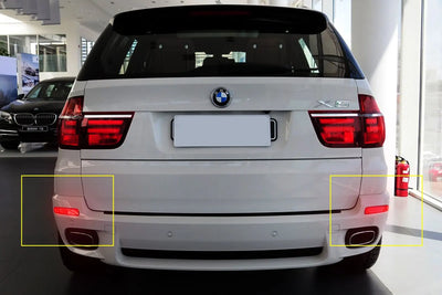 Réflecteurs de Pare-Chocs LED BMW X5 E70 2006-2013 - installé sur véhicule - Becquet Voiture