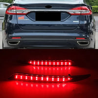 LED Tail Lights Ford Mondeo Fusion 2013-2018 Pair - studio packshot - Becquet Voiture