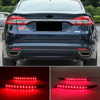 LED Tail Lights Ford Mondeo Fusion 2013-2018 Pair - front view - Becquet Voiture