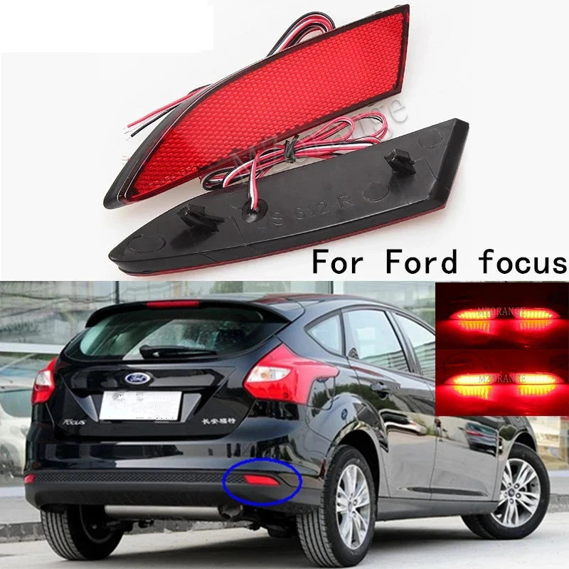 Réflecteurs Pare-Chocs Ford Focus 3 2012-2014 Antibrouillard - vue de face - Becquet Voiture