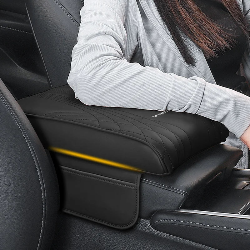 Rehausseur d'Accoudoir Central Nissan X-Trail T30 T31 T32 - installé sur véhicule - Becquet Voiture