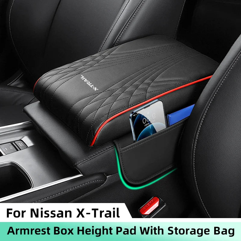 Rehausseur d'Accoudoir Central Nissan X-Trail T30 T31 T32 - vue de face - Becquet Voiture