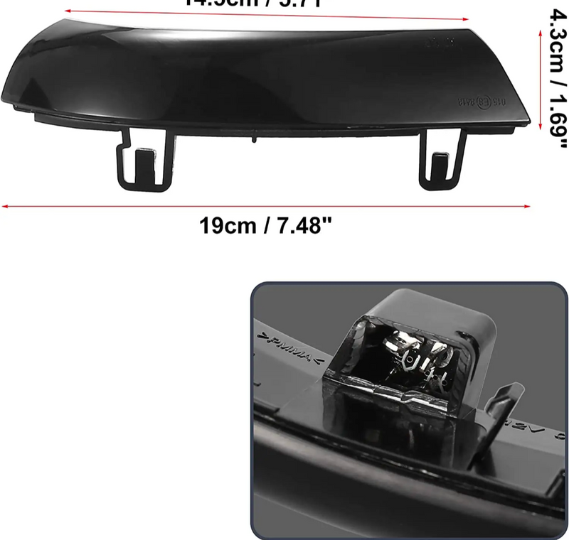 Répétiteurs Clignotants Dynamiques LED Rétroviseurs VW Golf 5 - vue de trois-quarts - Becquet Voiture