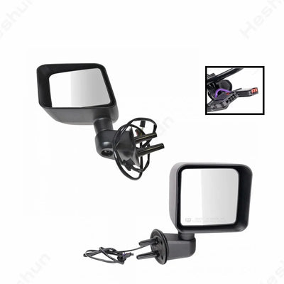 Rétroviseurs de Remorquage Jeep Wrangler JK 2007-2017 - détail du montage - Becquet Voiture