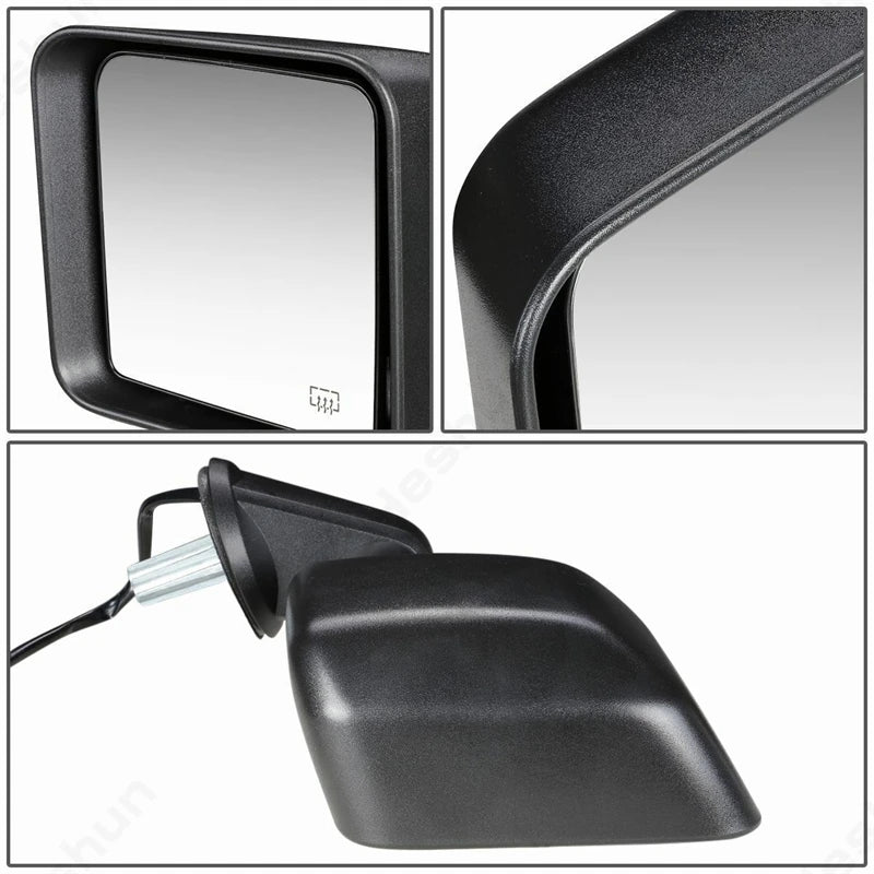 Rétroviseurs de Remorquage Jeep Wrangler JK 2007-2017 - vue arrière - Becquet Voiture