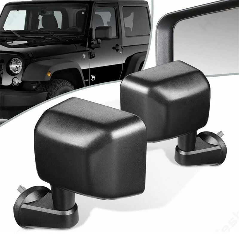 Rétroviseurs de Remorquage Jeep Wrangler JK 2007-2017 - vue de face - Becquet Voiture