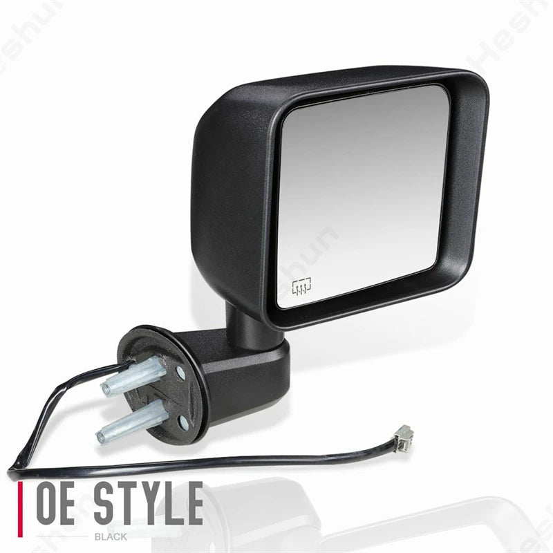 Rétroviseurs de Remorquage Jeep Wrangler JK 2007-2017 - vue de trois-quarts - Becquet Voiture