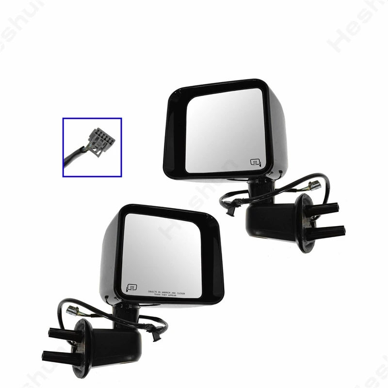 Rétroviseurs de Remorquage Jeep Wrangler JK 2007-2017 - vue rapprochée - Becquet Voiture