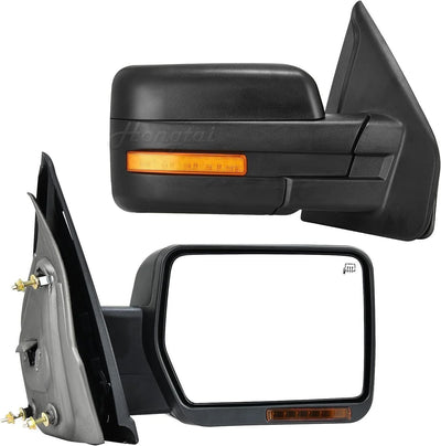 Rétroviseurs Remorquage Ford F150 Clignotant LED - détail du montage - Becquet Voiture