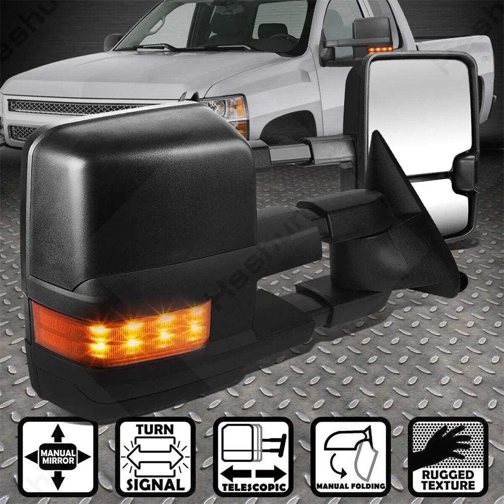 Rétroviseurs Remorquage GMC Chevrolet C1500 K1500 - vue de face - Becquet Voiture