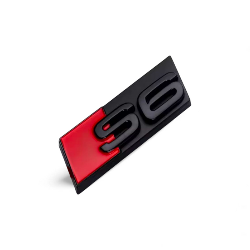Emblème calandre Audi S6 noir brillant
