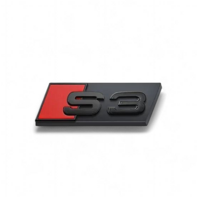 Emblème calandre Audi S3 noir brillant