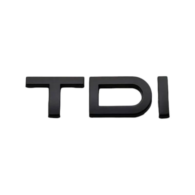 Emblème arrière TDI Audi noir brillant