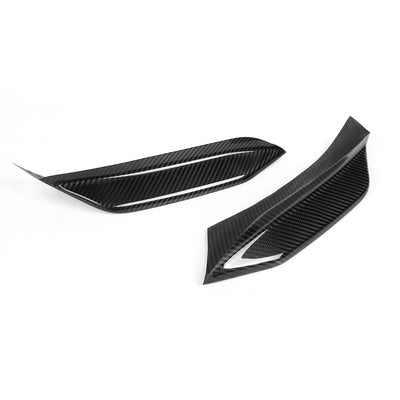 Séparateur Avant Carbone BMW M3 M4 F80 F82 F83 2014-2020 - vue de trois-quarts - Becquet Voiture
