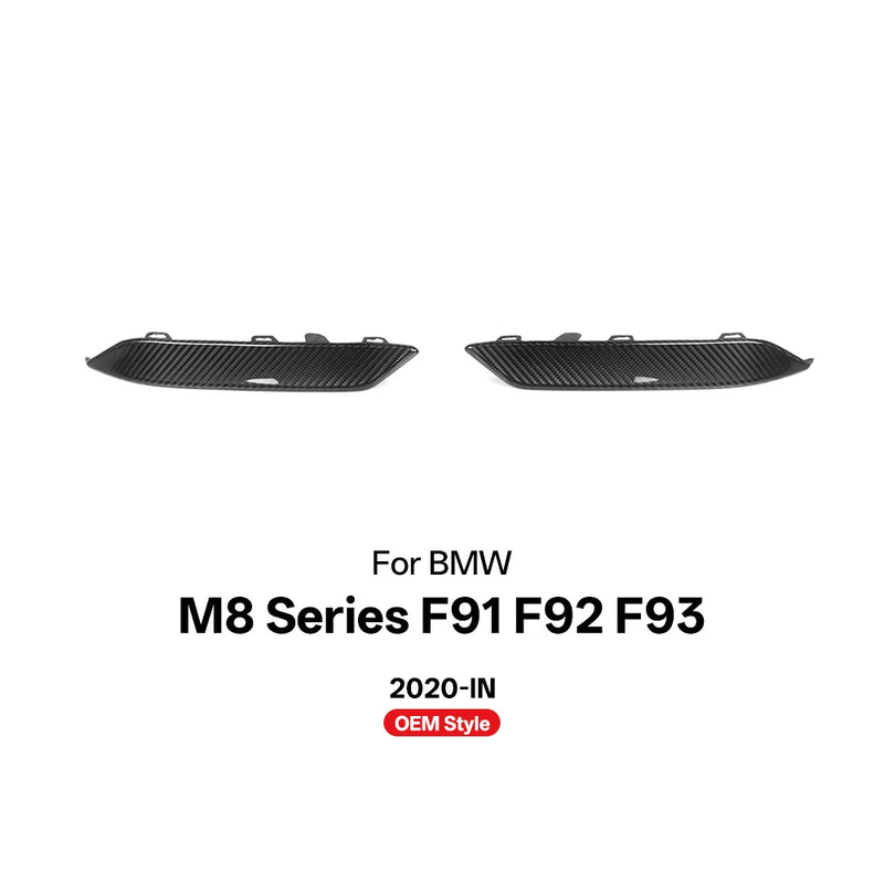 Séparateur de Calandre Carbone BMW M8 F91 F92 F93 - détail du montage - Becquet Voiture