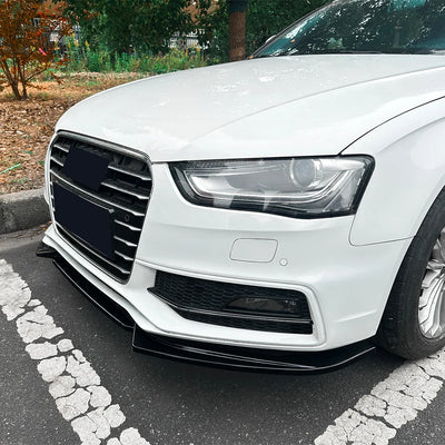 Séparateur de Pare-Chocs Avant Audi A4 S4 B8 2012-2016 - installé sur véhicule - Becquet Voiture