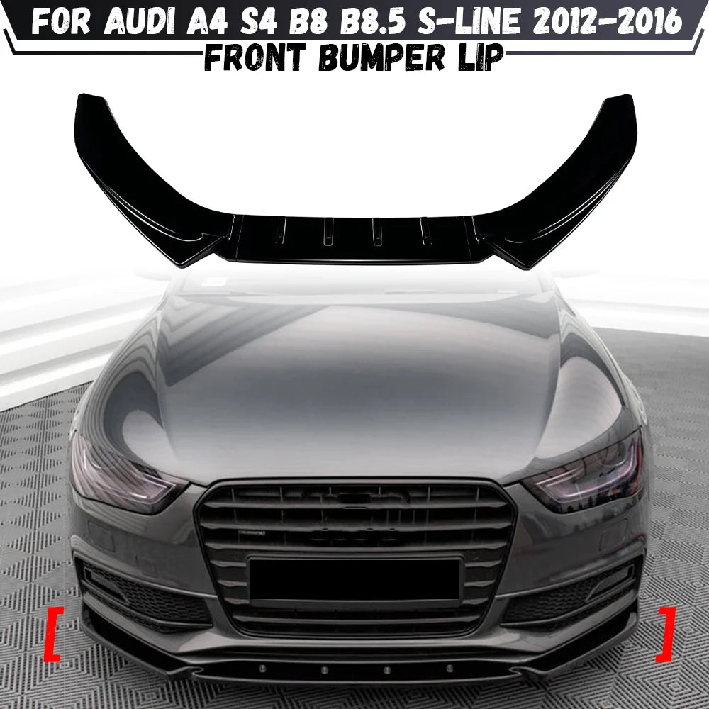 Séparateur de Pare-Chocs Avant Audi A4 S4 B8 2012-2016 - vue de face - Becquet Voiture