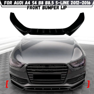 Séparateur de Pare-Chocs Avant Audi A4 S4 B8 2012-2016 - vue de face - Becquet Voiture