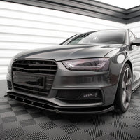 Frontstoßstangen-Splitter Audi A4 S4 B8 2012–2016 - Seitenansicht - Becquet Voiture