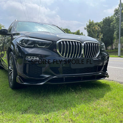 Séparateur de Pare-Chocs Avant BMW X5 G05 2018+ (Kit 4 Pièces) - vue de trois-quarts - Becquet Voiture