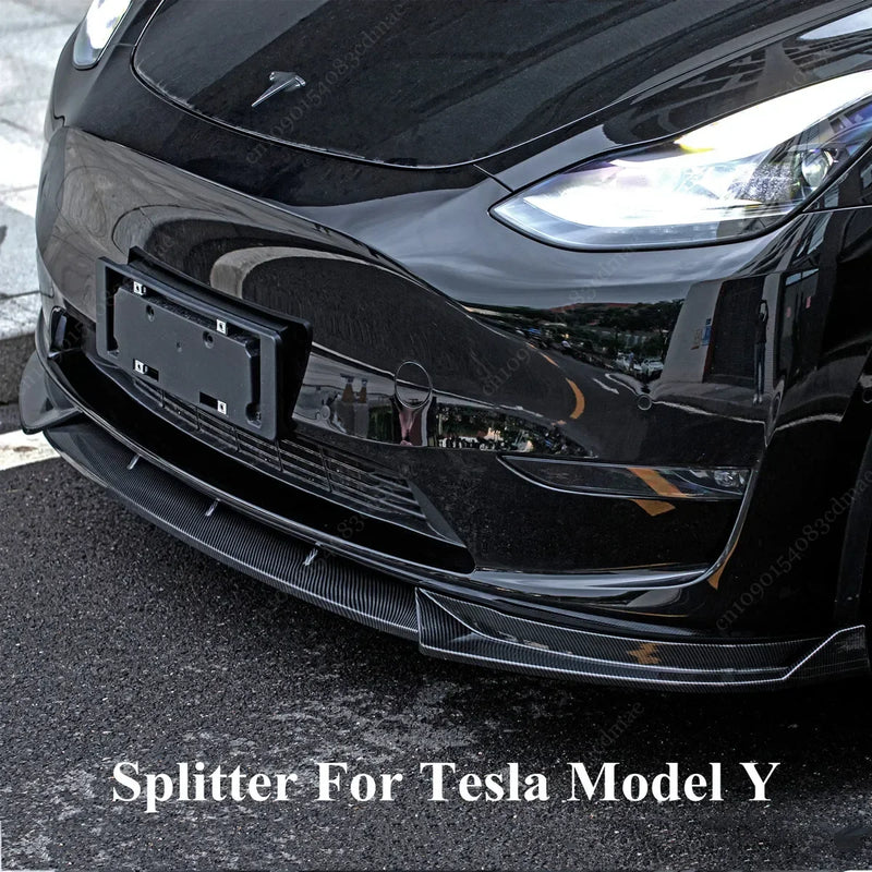 Séparateur Lame Avant Tesla Model Y 2018-2024 - vue de face - Becquet Voiture