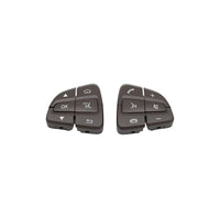 Multifunktionstasten-Set Lenkrad Mercedes C-Klasse W205 - Schwarz Silber Braun - Montagedetail - Becquet Voiture