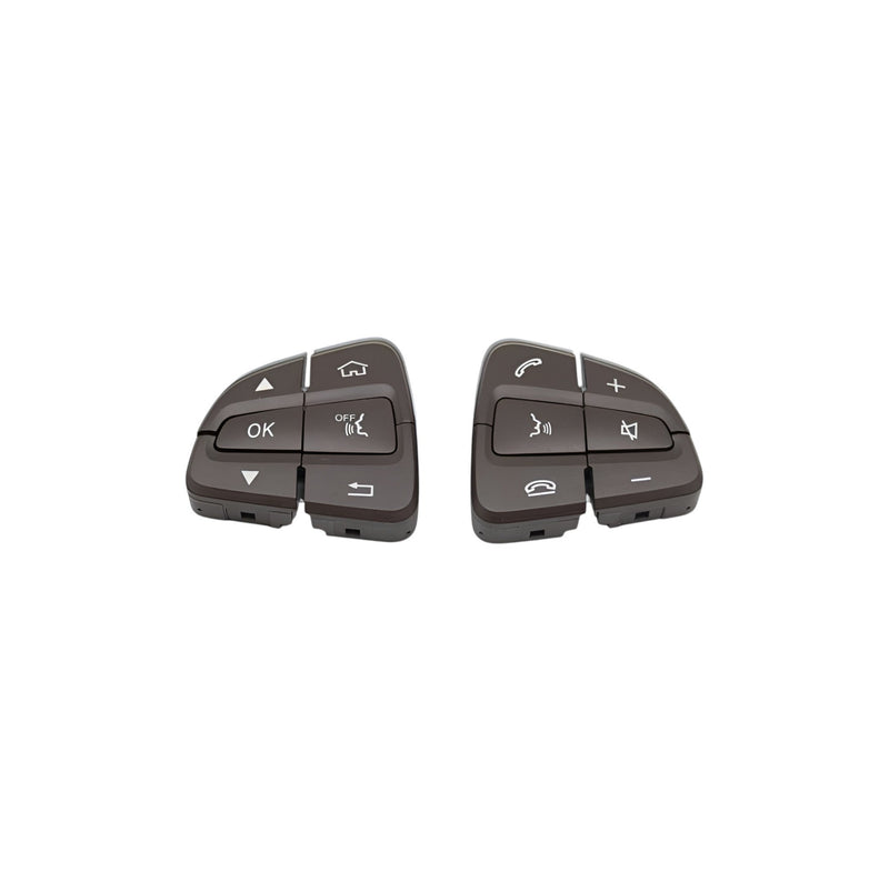 Multifunktionstasten-Set Lenkrad Mercedes C-Klasse W205 - Schwarz Silber Braun - Montagedetail - Becquet Voiture