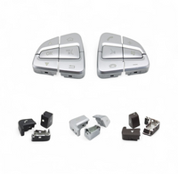 Multifunktionstasten-Set Lenkrad Mercedes C-Klasse W205 - Schwarz Silber Braun - Seitenansicht 2 - Becquet Voiture