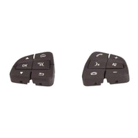 Multifunktionstasten-Set Lenkrad Mercedes C-Klasse W205 - Schwarz Silber Braun - Nahansicht - Becquet Voiture