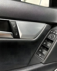 Set Boutons Verrouillage Centralisé Mercedes GLK X204 Chrome - vue rapprochée - Becquet Voiture