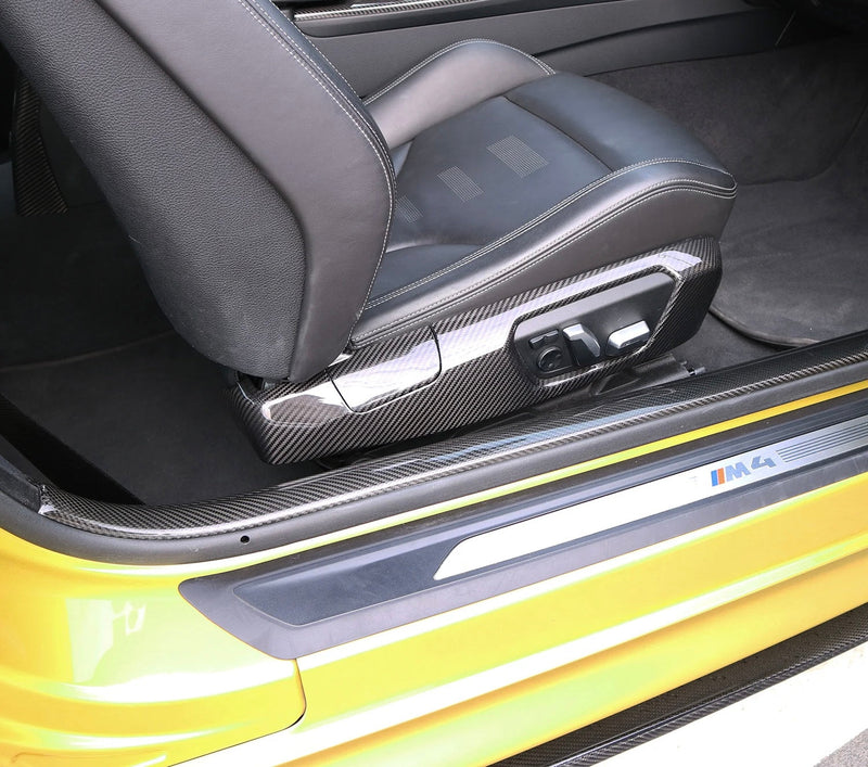 Seuil de Porte Fibre Carbone BMW F32 F82 F83 - vue arrière - Becquet Voiture