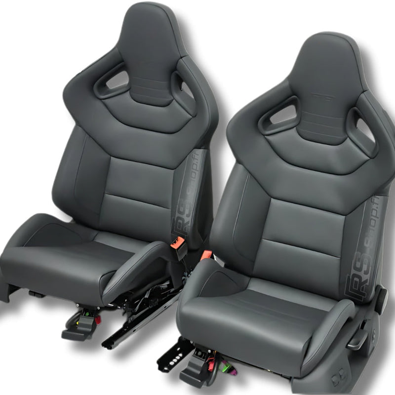 Pair of Leather Bucket Seats Audi S RS - fitting detail 3 - Becquet Voiture