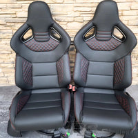 Pair of Leather Bucket Seats Audi S RS - fitted on vehicle 2 - Becquet Voiture