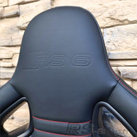 Pair of Leather Bucket Seats Audi S RS - studio packshot 2 - Becquet Voiture