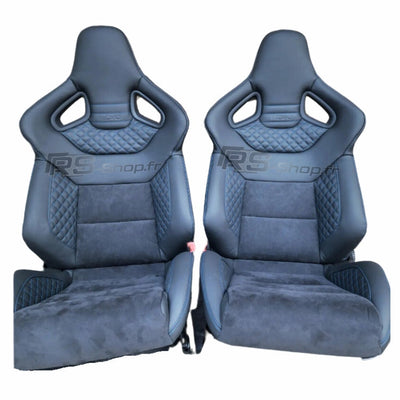 Sieges Baquets Cuir Audi S RS Paire - packshot studio - Becquet Voiture