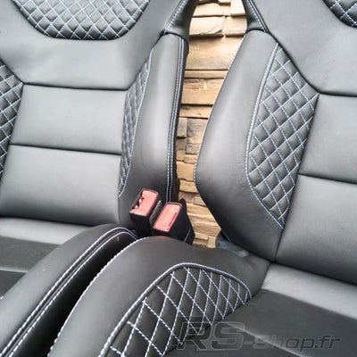 Sieges Baquets Cuir Audi S RS Paire - vue arrière 2 - Becquet Voiture