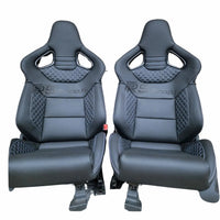 Pair of Leather Bucket Seats Audi S RS - rear view - Becquet Voiture