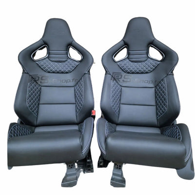 Sieges Baquets Cuir Audi S RS Paire - vue arrière - Becquet Voiture